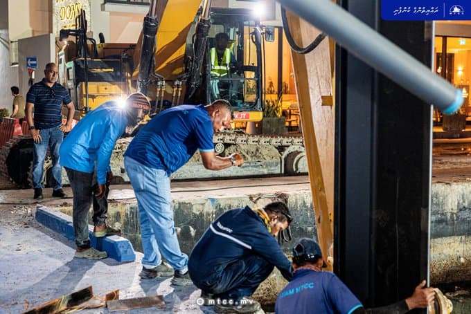 Seawall Work Completed in Bodu Thakurufaanu Magu