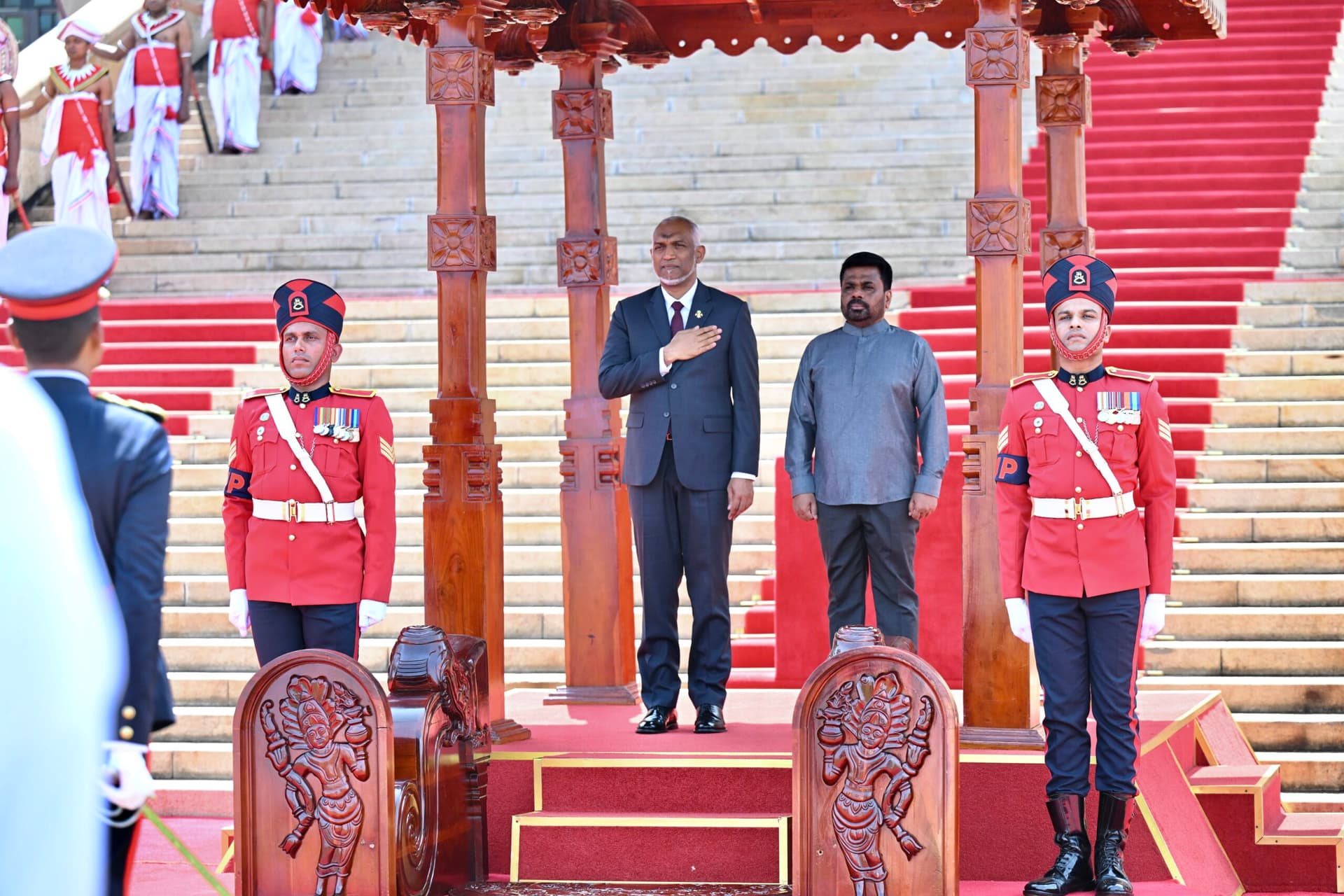 President Welcomed in Sri Lanka