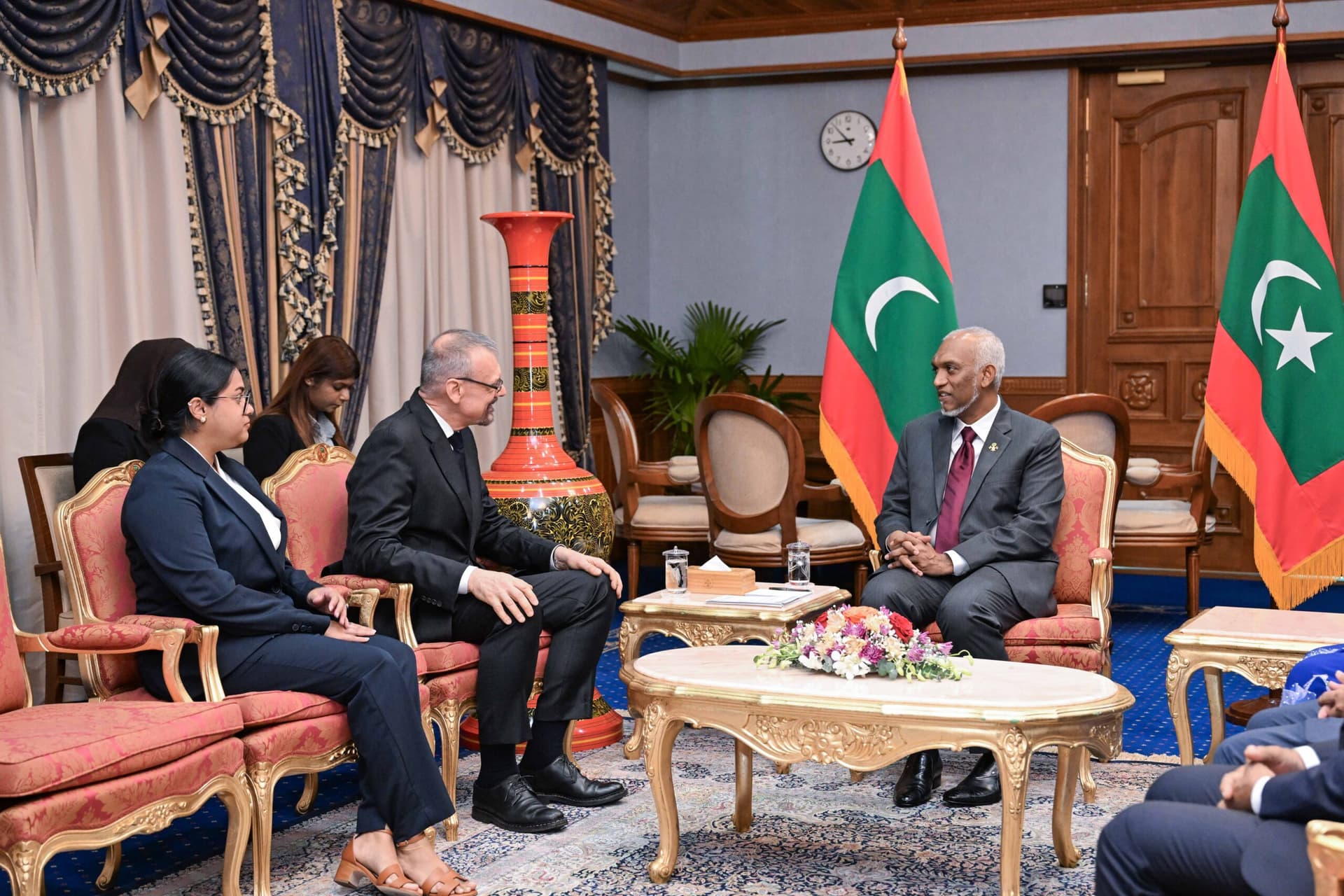 Three Ambassadors Present Credentials to President