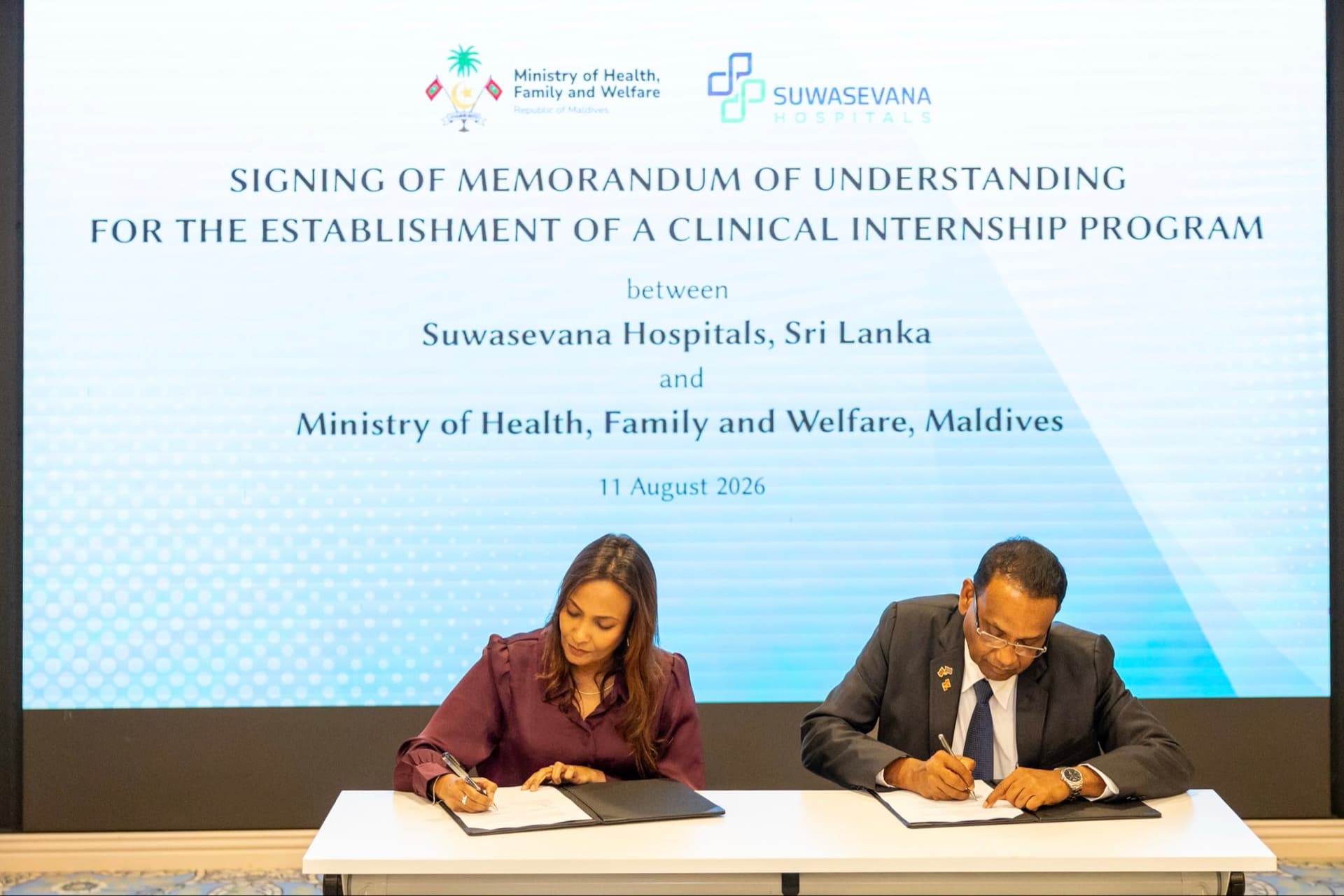 Maldives Signs MoU with Sri Lankan Hospital to Provide Clinical Internships for Medical Graduates